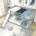 thumbnail image 2 of Full Over Bunk Bed, Gray - With Foldable And Telescopic Slide Construction Bed Reclinable ,, 2 of 6