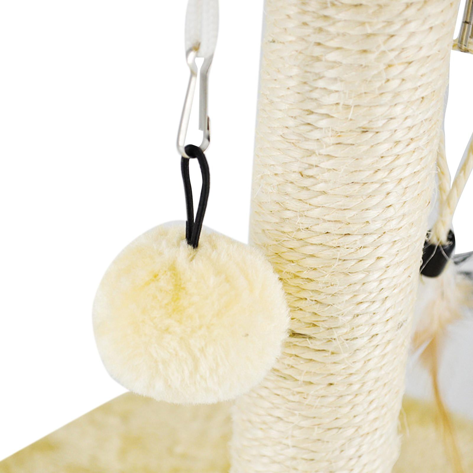 Bvdfgk Cat Scratching Post Plush Mouse with Toy Balls Pet Toys for Kitten Play Rest