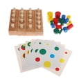 thumbnail image 1 of Materiales Sensoriales Montessori - Cilindros con s de Control Y Paquete Familiar de Enchufe de Cilindro - Juguete Educativo de CUTICAT Juego de juego de formas, 1 of 8