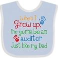 thumbnail image 3 of Inktastic Future Auditor Like My Dad Boys or Girls Baby Bib, 3 of 4