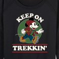 thumbnail image 3 of Mickey & Friends - Keep On Trekkin - Women's Lightweight French Terry Long Sleeve Shirt, 3 of 5