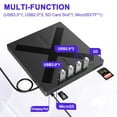 thumbnail image 4 of USB3.0 7-in-1 External DVD Optical Drive CD DVD Player Reader Portable Burner with SD TF Card Slots, 4 of 6