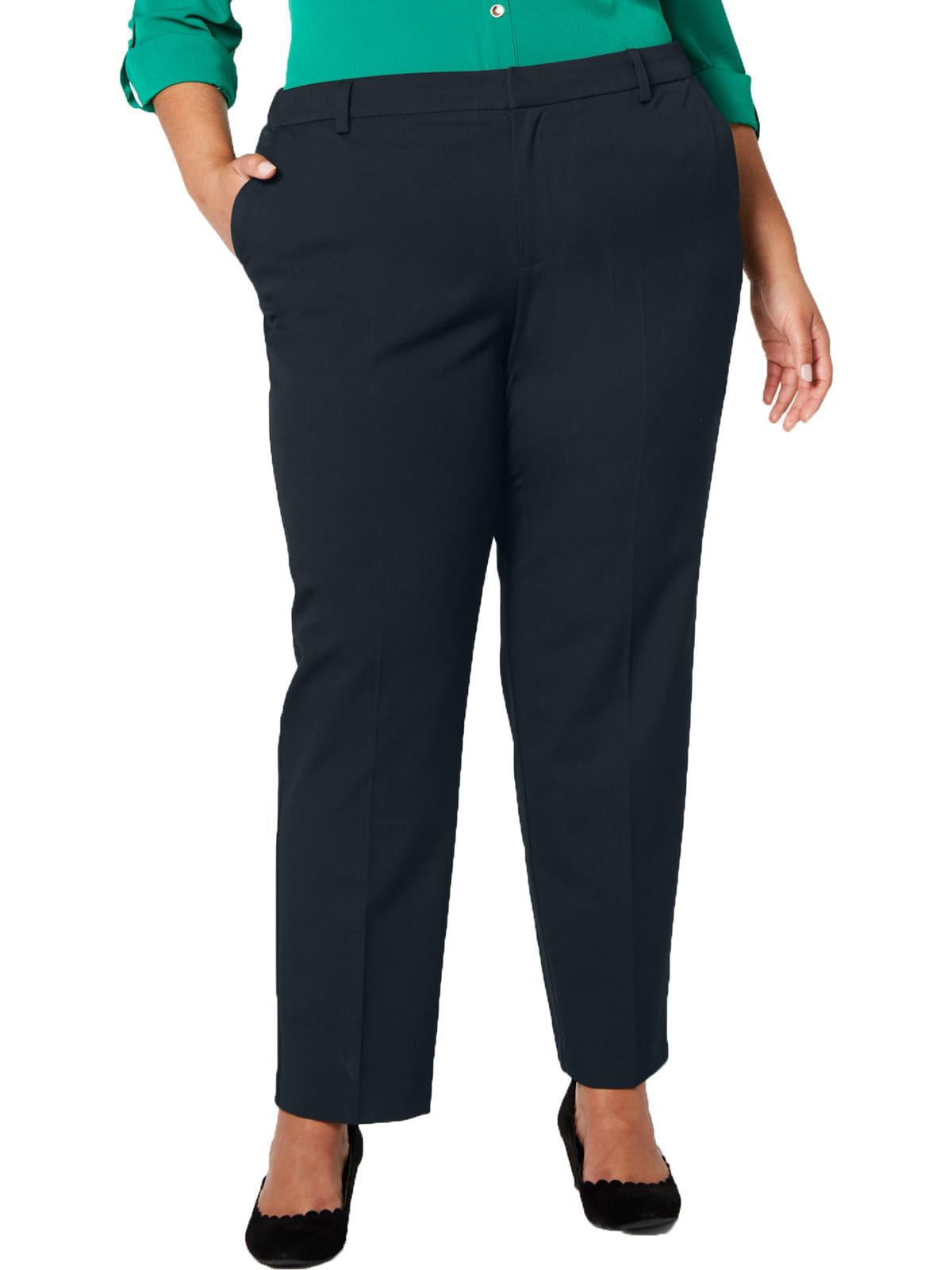 Charter Club Womens Plus Slim Leg Ankle Dress Pants
