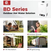 Camplux 68,000 BTU Portable Propane Tankless Water Heater, Instant Hot for Camping