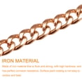 thumbnail image 4 of Uxcell Iron Flat Chain Strap, 24" Handbag Chains Purse Straps DIY Replacement, Gold, 4 of 6