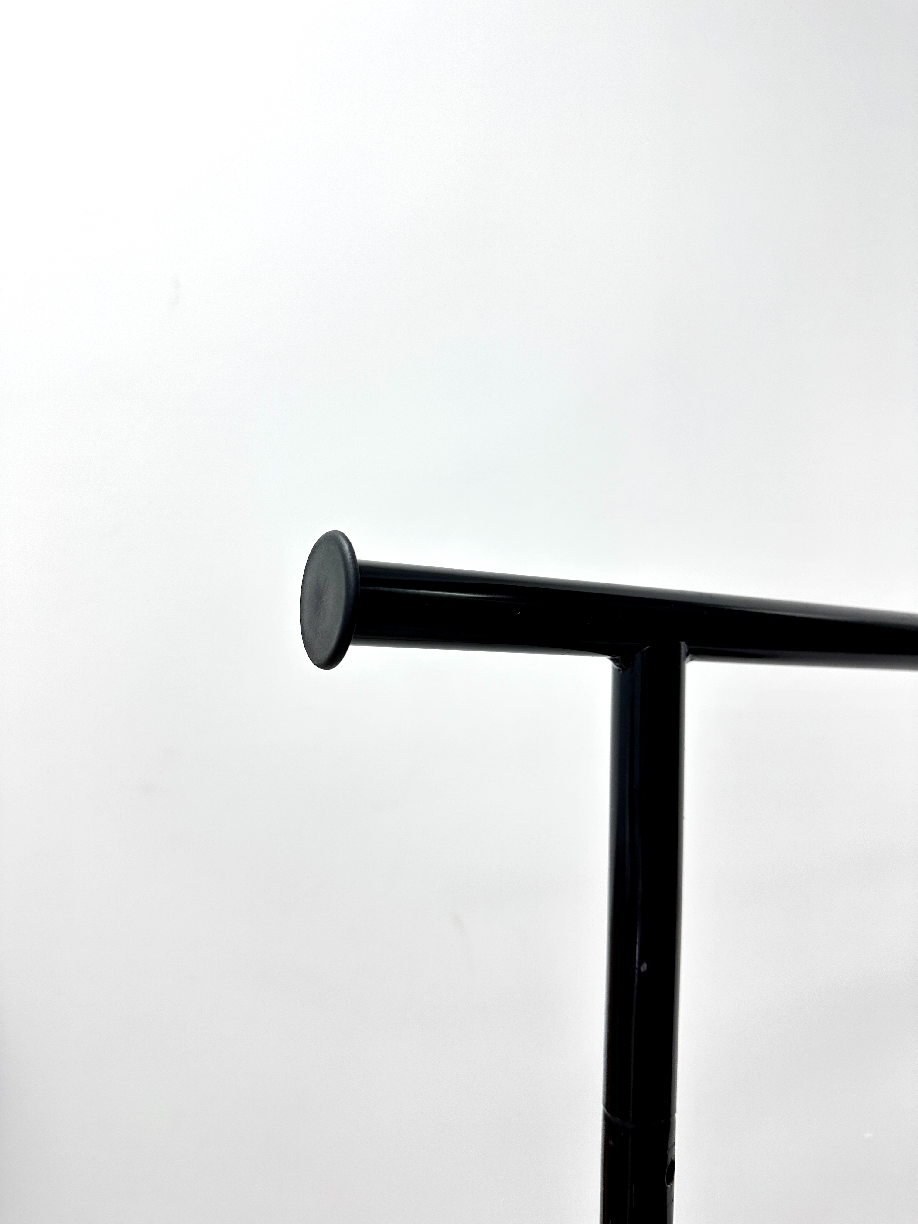 MAINSTAYS MAINSTAYS DOUBLE GARMENT CLOTHES RACK, RICH BLACK, METAL FRAME