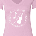 thumbnail image 4 of Inktastic Violin for Violinist Women's V-Neck T-Shirt, 4 of 5