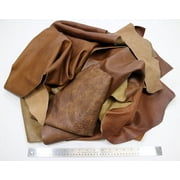 Stonestreet Leather 1 Pound Premium Mixed Brown Upholstery Leather Scrap, 3 oz to 4 oz in Weight (thickness)