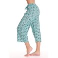 thumbnail image 2 of Just Love 100% Cotton Women's Capri Pajama Pants Sleepwear - Comfortable and Stylish (Blue - Cat Naps, Small), 2 of 3