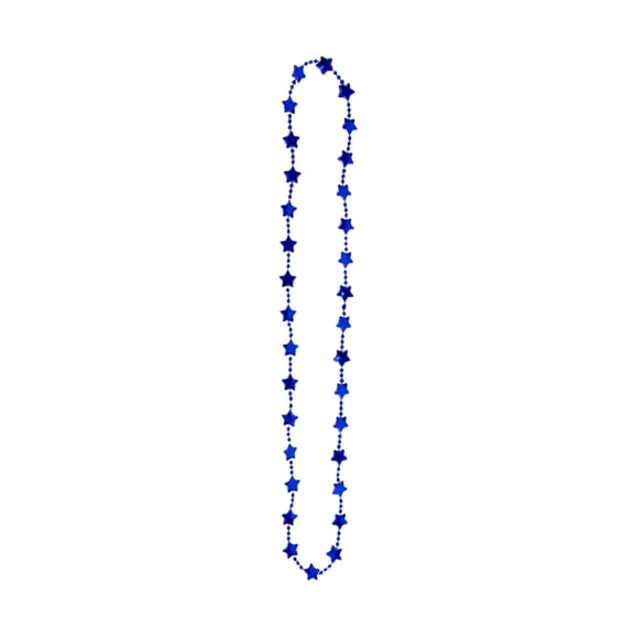 4th of July Star Necklace Set of 3, Red/White/Blue Five-Pointed Star Beaded Necklaces Decorative for Independence Day Party, Parade & Patriotic Wear