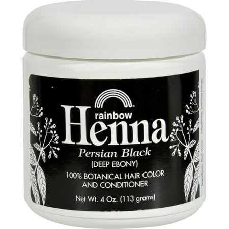 Rainbow Research Henna Hair Color and Conditioner Persian Black Deep Ebony - 4
