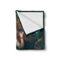 thumbnail image 2 of Underwater Soft Flannel Fleece Throw Blanket, Fantasy Mermaid in Lake with Lilies Blossom Plants Leaves, Cozy Plush for Indoor and Outdoor Use, 60" x 80", Green Brown Jade Green, by Ambesonne, 2 of 5