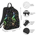 thumbnail image 4 of Balery Music Notes Lightweight Backpack for Men and Women - Durable and Water-Resistant, Ideal for School, Work, Travel, and Everyday Use, 4 of 9
