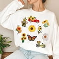 thumbnail image 7 of 12 Packs Sunflower Iron on Patches Set, Yellow Summer Theme Embroidered Appliques Patches Cute Dwarf Butterfly Bee Daisy Flower Designs Embroidered Repair Patches for Clothing Custom Funny Appliques, 7 of 7