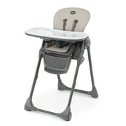 Chicco Polly Space-Saving Fold Easy Clean Highchair - Taupe (Beige), New