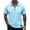 Light Blue-A#100227BB, variant on Hearthz Quarter Zip Mens Polo Shirt Men Shirts Short Sleeve Collared Mens Golf Shirt Yellow M