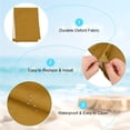 thumbnail image 2 of Uxcell Beach Sling Chair Replacement Canvas, 41x113cm Lounge Chair Fabric Brown, 2 of 7