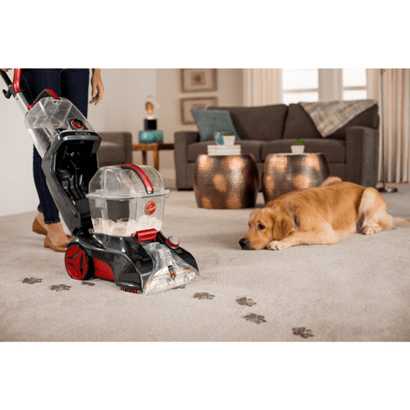 Hoover - Power Scrub Elite Corded Upright Deep Cleaner - Gray/red