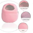 thumbnail image 3 of Small Pet Backpack Rabbit Cage Hamster Chinchilla Portable Travel Warm Cute Bags Cages Guinea Pig Carry Pouch Breathable Bag, 3 of 5