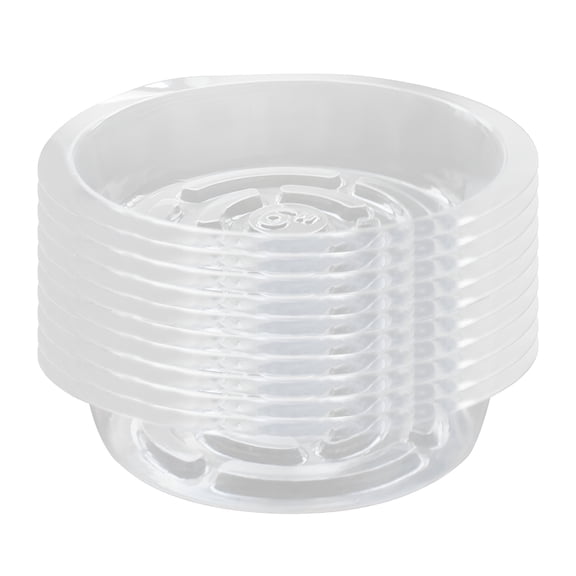 ACDANC 5/10 Pack Clear Thick Plastic Heavy Duty Sturdy Plant Saucer Drip Trays for Pot