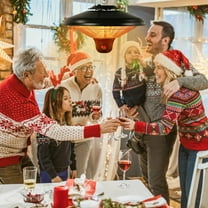 SAYFUT Electric Ceiling Mounted Infrared Heater 1500W Hanging Heater w/Remote Control