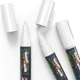 thumbnail image 3 of Chalky Crown - Liquid Chalk Markers for Blackboards Sign Window 6mm Rev Tip - White, 10 Packs, 3 of 5