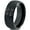 Black Dome Tungsten, variant on Tungsten Hugs Kisses XOXO Hearts Love Band Ring 8mm Men Women Comfort Fit Black Dome Polished
