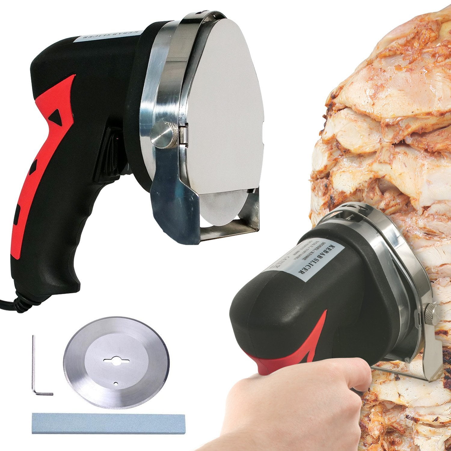 Koval Inc. 80W Electric Doner Kebab Knife Slicer Shawarma Gyro Cutter