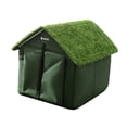 thumbnail image 2 of S SERENABLE Outdoor Cat House Cats Bed Sunproof Feral Cat Shelter for Porch Barn Rabbits L, 2 of 9