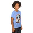thumbnail image 4 of YO! LOL Youth t-shirt (Carolina Blue, M), 4 of 6
