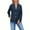 Dark Blue, variant on Women's Notched Lapel Tailored Blazer Open Front with Pockets Lightweight Fitted Design Business Casual Dressy Versatility