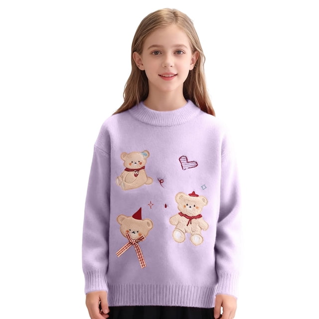 Chandail pour Enfants Chandail Col Rond pour Enfants Tricot pour Enfants