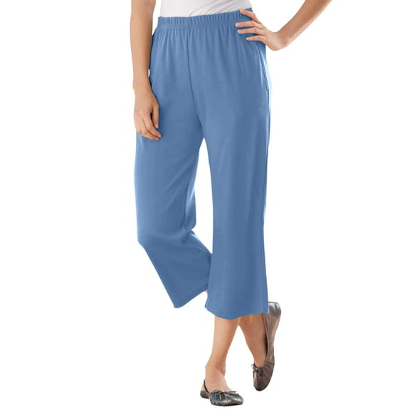 Woman Within Plus Size Petite 7-Day Knit Capri