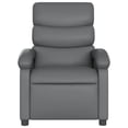 thumbnail image 3 of vidaXL Recliner Chair Grey Faux Leather, 3 of 5