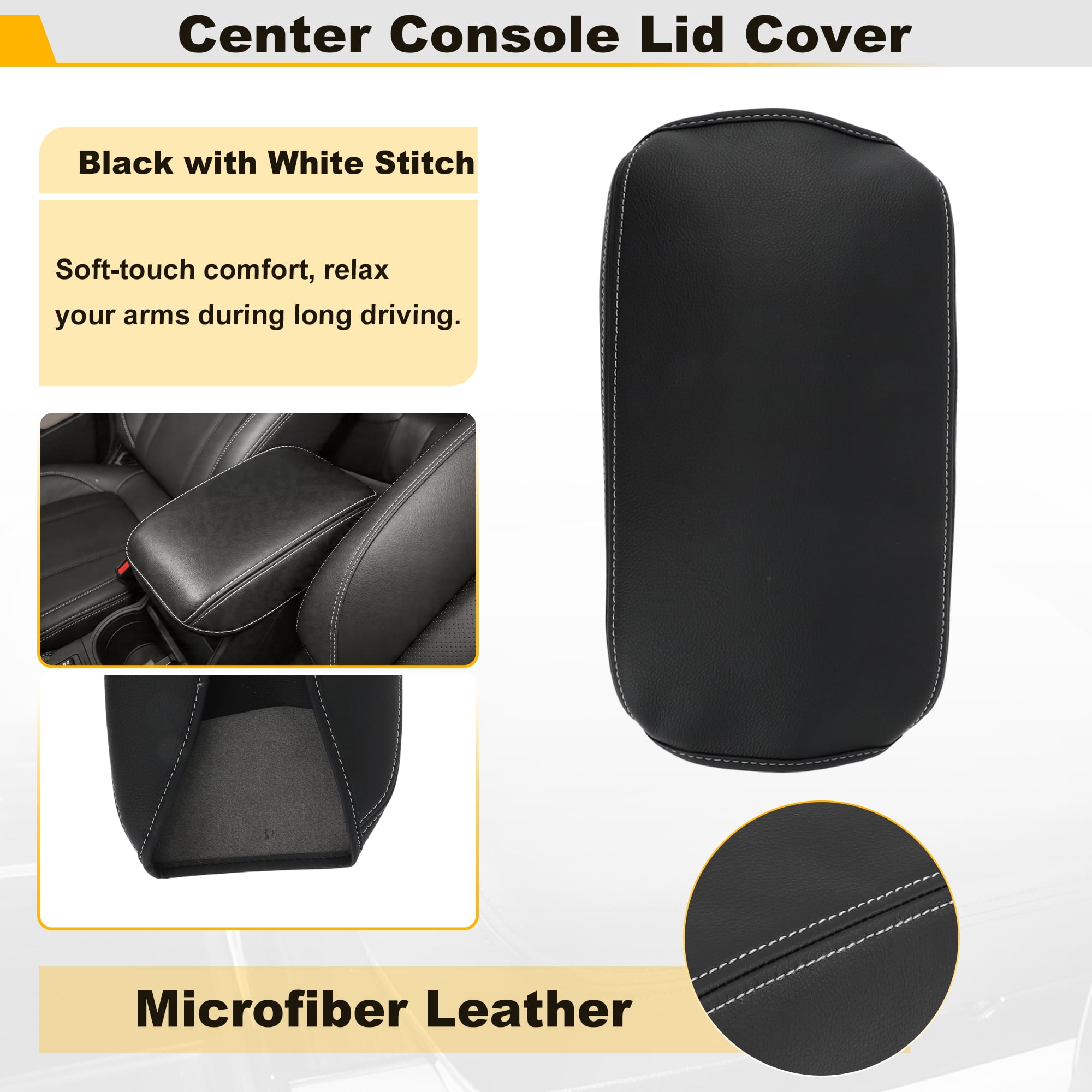 Unique Bargains Car Center Console Lid Armrest Cover for Subaru Forester 19-23