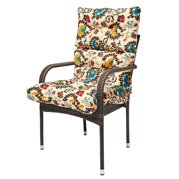 Outdoor Indoor High Rebound One piece Chair Cushions Back For Patio 