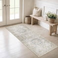 thumbnail image 6 of Washable Kitchen Runner Rug 60" x 22", Non-Slip Low Profile Kitchen Rug, Vintage Distressed Medallion Oriental Area Rug for Kitchen, Hallway & Laundry Room, 6 of 6