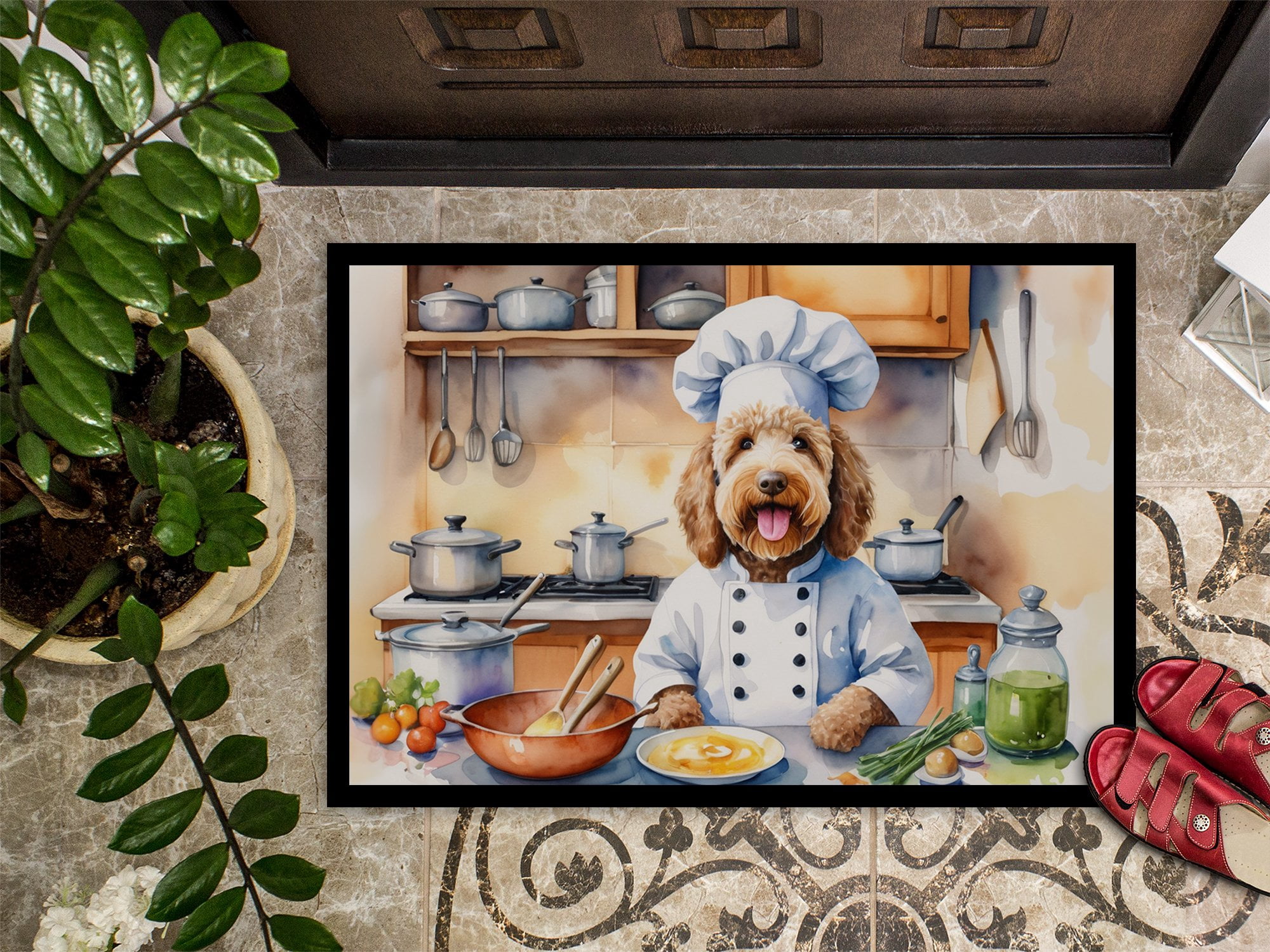 Yorkie Yorkshire Terrier The Chef Doormat