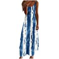 thumbnail image 2 of Ovzne Robes d'Été pour Femmes 2025 Robe Robes d'Été pour Femmes Imprimé Sans Manches Col Rond Robe Décontractée Longues Robes Grande Taille Robe Imprimée Liquidation, 2 of 5