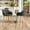Black, variant on BISHE Bar Stools Set of 2, Modern Counter Height Chairs with Back and Arm, Linen Kitchen Island Chairs with Footrest and Solid Wood Leg for Living Room, Dining Room, Beige