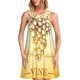 thumbnail image 1 of Easygdp Bunch of Grapes para Vestido Transpirable de Mujer, Vestido Suelto de Manga Corta con Pliegues y Bolsillos para el Verano, 1 of 7
