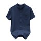 thumbnail image 2 of pstuiky camisetas para hombre, Camisa casual de manga corta para hombre, estilo bolos vintage, estilo playero cubano, con botones, para verano camisas casuales para hombre xxxl, 2 of 4