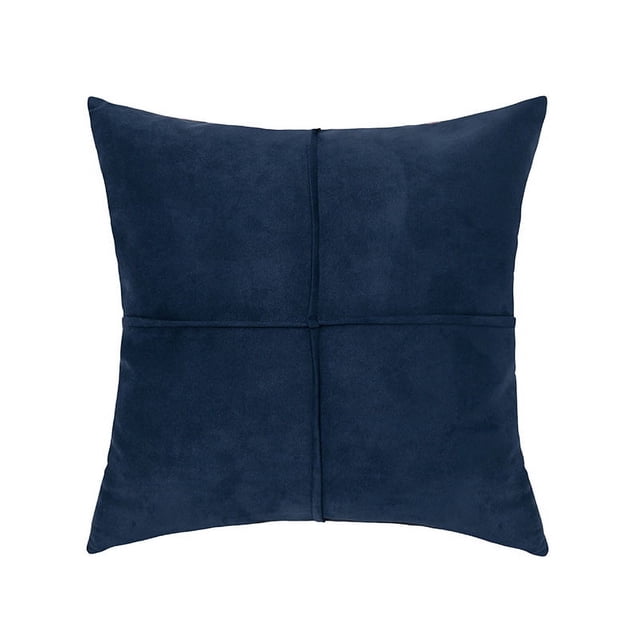 Nvzi Funda de almohada decorativa de 18 x 18 pulgadas, estilo rústico, moderna, para sofá, sala de estar, color azul marino
