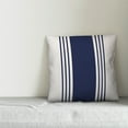 thumbnail image 2 of Creative Products White and Navy Farmhouse Stripe 16x16 Spun Poly Pillow, 2 of 2