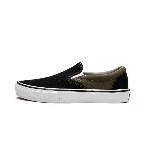 VANS MENS Vans Skate Slip-On "Black / Olive" VN0A5FCAB1V VN0A5FCAB1V from Stadium Goods