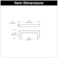 thumbnail image 2 of Belwith-Keeler B077988MB 96 mm CC Coventry Cabinet Pull, Matte Black, 2 of 7