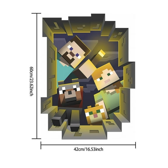 Minecraft Characters Peel and Stick Wall Decals - UV24Y10550T_T