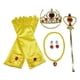 thumbnail image 5 of de accesorios para niñas, vestido de princesa, cetro, guantes, corona, joyería, pendiente Amarillo jinwen Disfraz de juego de simulación, 5 of 8