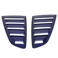 thumbnail image 4 of Ikon Motorsports Compatible with 15-23 Ford Mustang OE Style Paint J4 Impact Blue Rear Quarter Side Window Louvers Scoop Cover Vent Panel, 4 of 7