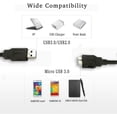 thumbnail image 3 of USB 3.0 Cable for Western Digital/WD/Seagate/Clickfree/Toshiba/Samsung Portable Hard Drive - USB 3.0 A/Micro-B Cable (1 m), 3 of 3